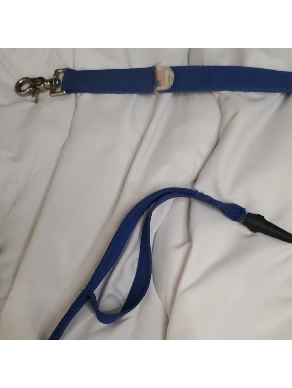 Puppia Aqua Blue Soft Harness and Navy Blue Leash Set, Size XL, New Without Tags